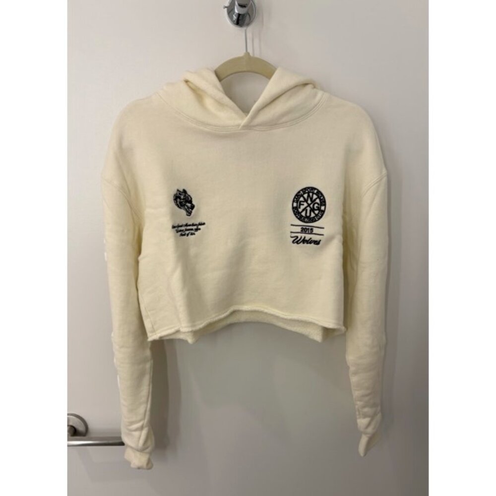 Darc Sport Union Cropped Premium Hoodie (Cream)